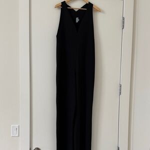 maria pinto Black Sleeveless Jumpsuit